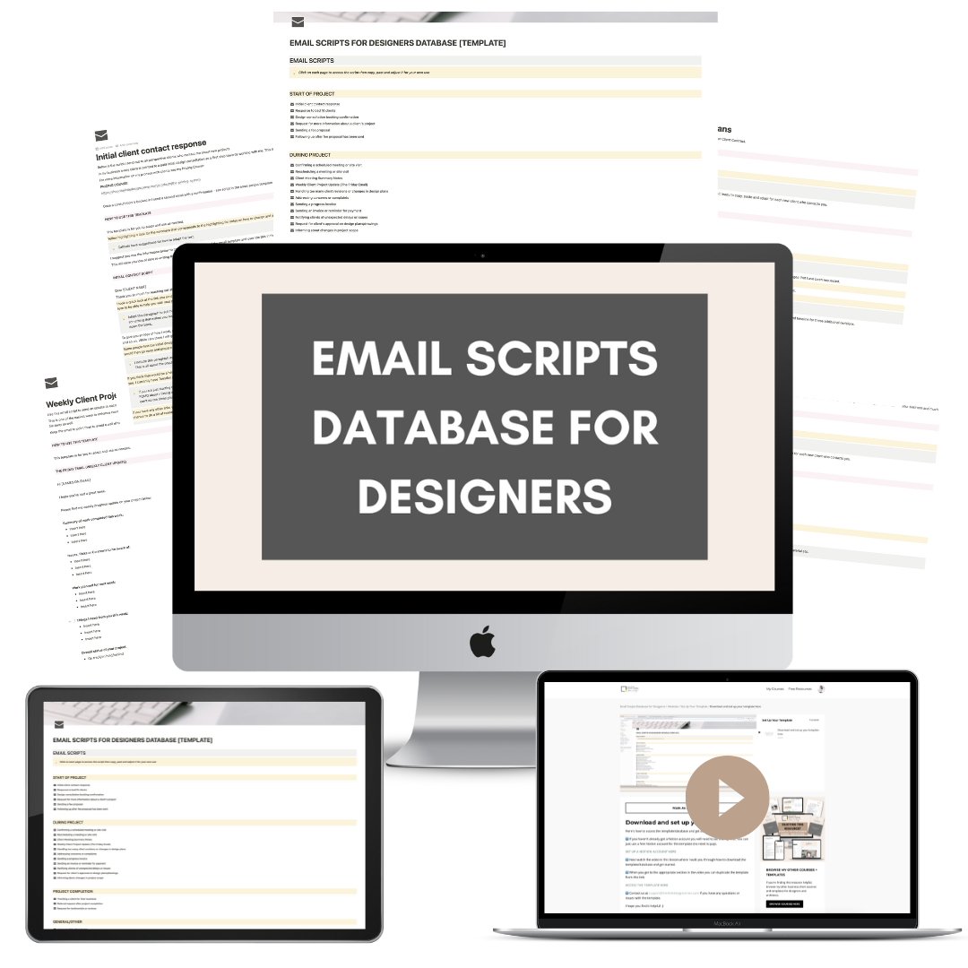 Email Scripts Database for Designers