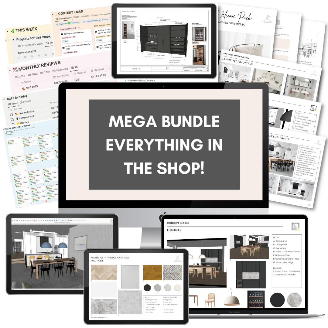 Mega Bundle for Designers (everything in the shop!)