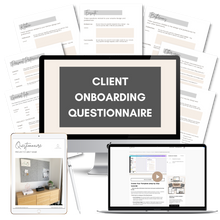 Load image into Gallery viewer, Client Onboarding Questionnaire Template
