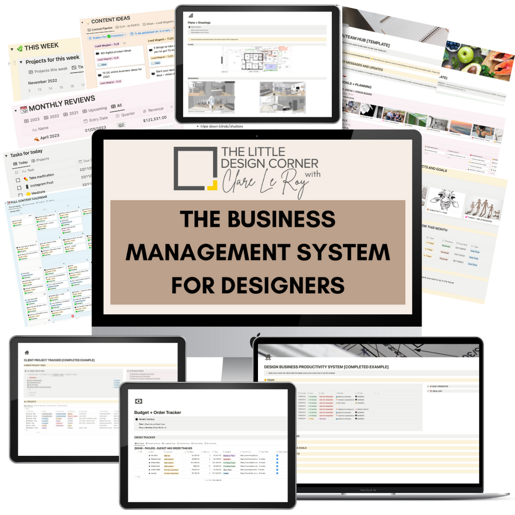 The Business Management System for Designers