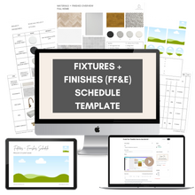 Load image into Gallery viewer, Fixtures and Finishes (FF&amp;E) Schedule (Spec Book) Template
