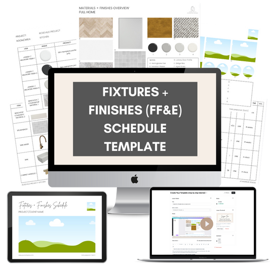 Fixtures and Finishes (FF&E) Schedule (Spec Book) Template