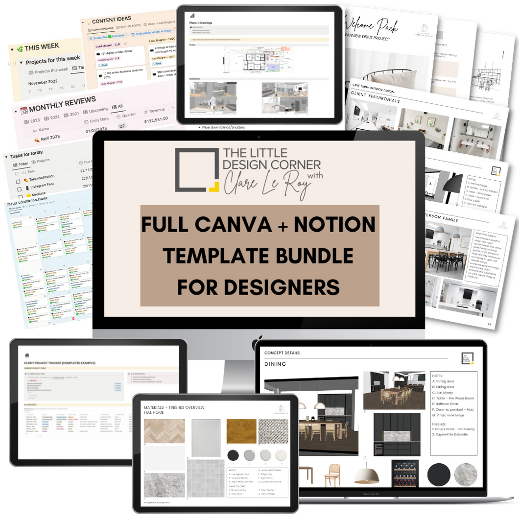 The Complete Canva and Notion Template Bundle for Designers