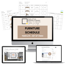 Load image into Gallery viewer, The Furniture Schedule Template
