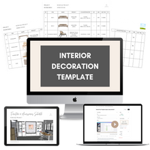 Load image into Gallery viewer, Interior Decoration (Furniture Schedule) Template
