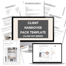 Load image into Gallery viewer, Client Handover Pack (Close Out Binder) Template
