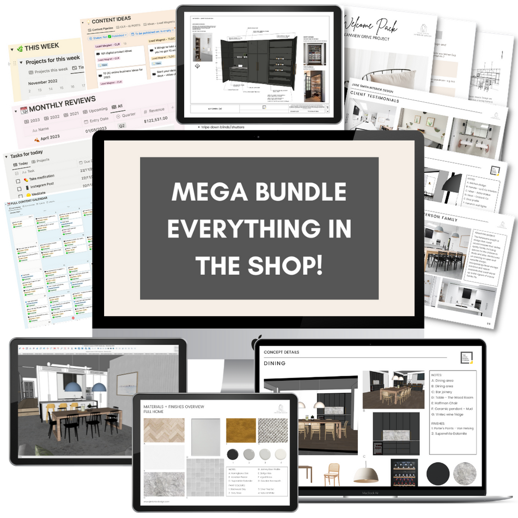 Mega Bundle for Designers (everything in the shop!)