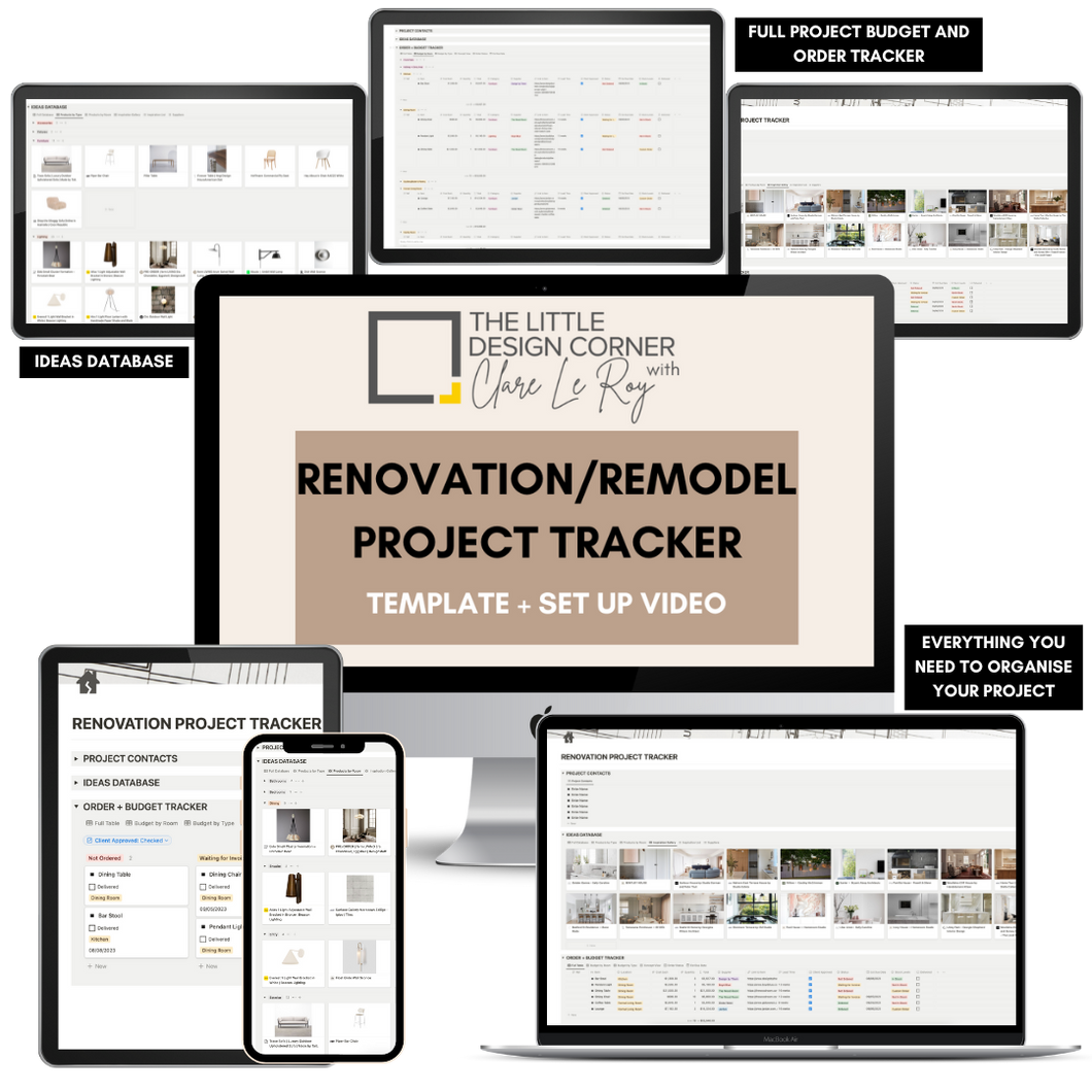 The Renovation Project Tracker
