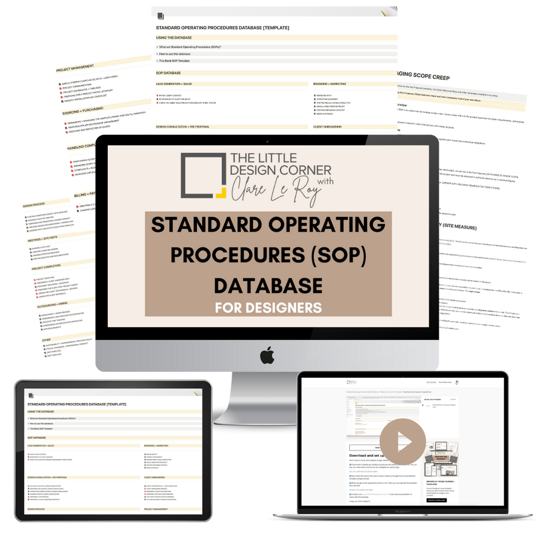 Business Procedures (SOP) Database: Streamline your Systems + Processes