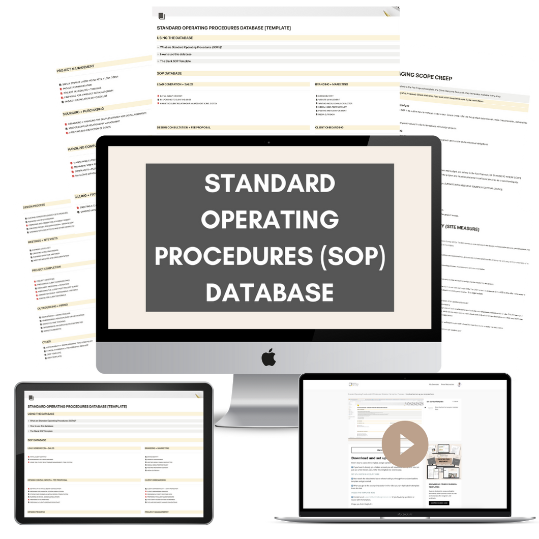 Business Procedures (SOP) Database: Streamline your Systems + Processes