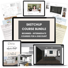 Load image into Gallery viewer, SketchUp Beginner + Intermediate Course Bundle
